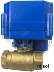 1pcs of Motorized Ball Valve 12V, DN15 BSP, Manual Switch, 2 Way, Electrical Valve, Brass