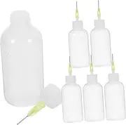 6Pcs Precision Tip Applicator Bottles for Glue Craft DIY Projects Squeeze Glue Bottles for Accurate Dispensing Hard to Reach Areas