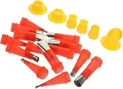 LALAFINA 1 Set Caulking Nozzle Applicator Kit with Base Protective Cover Versatile Finishing Tool for Home DIY Bathrooms Kitchens and Waterproofing Tasks