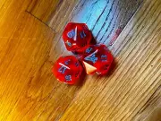 1x D20 Oversized Dice Red | MTG | MKM Murders At Karlov Manor Bundle