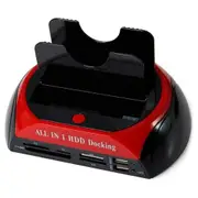 USB2.0 IDE Dual Slots All-in-one HDD Laptop Docking Station