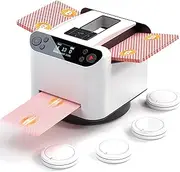 Generic Automatic Card Shuffler and Dealer Machine, 360° Rotating, 1-8 Players, UNO Texas Hold'em Blackjack Mahjong, 4 Dealer Buttons, 2 Deck, True Shuffling, Customizable Dealing, Portable, All Ages