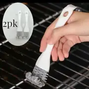 Multi-functional Barbecue Grill Oven Rack Dishwasher Rack Cleaning Brush Set of2