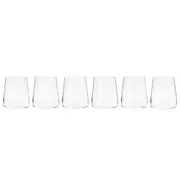 6pc Krosno Avant-Garde 380ml Tumblers Stemless Wine/Liquor/Barware Glasses Set