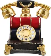 Telephone Model Vintage Phone Rotary Phone Model Home Desk Accessories Desk Telephone Decoration Prop for Home Office Cafe