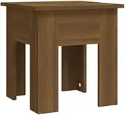 Coffee Table Brown Oak 40x40x42 cm Engineered Wood