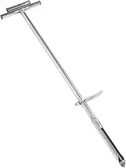 Soil Sample Probe, 40 Inches Stainless Steel Soil Probe with Foot Pedal, Soil Core Sampling Tool for Gardening, Lawn, Farm, Landscaping, T Handle Soil Sampler Probe Rod Tool Set