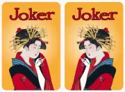 Mah Jongg Jong Mahjong 10 Joker Stickers Geisha - Set #855b ** Free Shipping **