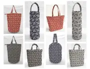 Floral Damask Reusable Fabric Gift Bags and/or Tote Bags (4 Colors Available)