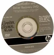 HP 540, 550 Windows XP Application & Recovery DVD, New