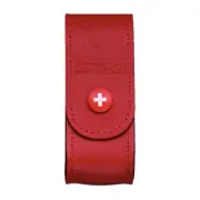 Victorinox belt pouch - for 2-4 layer swiss army knife - Red Leather holster