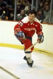 Bryan Watson Of The Washington Capitals 1970S Old Ice Hockey Photo