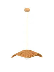 Samba 1 Light 600mm Woven Pendant in Natural