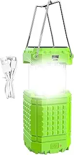 Camping Light,Weatherproof Outdoor Solar Light | Waterproof Portable 3000Mah Rechargeable Lantern for Tent Car Backpacking Hiking Survival Fishing Trips Travel
