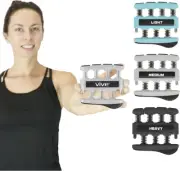 Vive Finger Strengthener (3 Pack) - Guitar Digit Exerciser - Hand Grip...