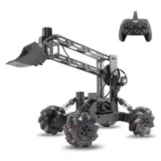 Remote Control Bulldozer 2.4ghz Alloy Stem Education Kit Black 1 battery