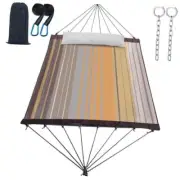 14ft Two Person Outdoor Hammock, Portable Camping with Folding Steel Coffee