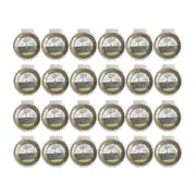48pc Topchef Round Air Fryer Basket Liner Baking/Cooking Tray Mat Brown 16cm