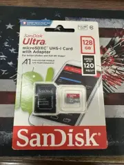 SANDISK 128GB MICROSD WITH ADAPTER