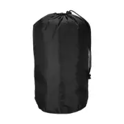 Stuff Sack 8x14" Waterproof Outdoor Drawstring Bag for Camping Black