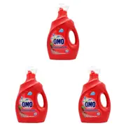 3x Omo Liquid Laundry Detergent Ultra-Fast Clean Front and Top Loader 1.9L