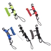 Scubas Diving Camera Anti-Lost Lanyard Strap Coiled Rope Proof Spring with Clip