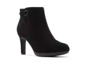Clarks Women's Adriel Mae Black Suede Dress Boots 26144382