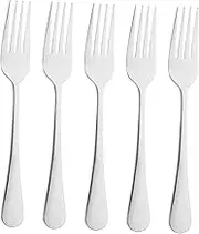 UTHCLO Stainless Steel Forks Steak Forks Dinner Forks 5 Pieces Set Restaurant Grade Comfortable to Hold
