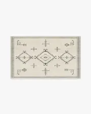 90' x 150' | Machine Washable Runner Rug | Kid & Pet Friendly | Indoor Rug | Damali Black & White Rug | Ruggable