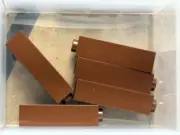 LEGO Parts - Reddish Brown Brick 1 x 1 x 3 - No 14716 - QTY 5