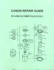 Canon FD Lens Repair Manual 35-70mm F2.8-F3.5 S.S.C. Zoom