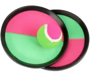 2 rackets with 1 hard ball - racket toy fitness sticky cakeSelf Stick Paddle Tennis Toy Toss & Catch Sports Ball Game Set