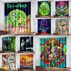 Rick and Morty Ready Made Pair Thick Thermal Blackout Curtains Ring Top Eyelet