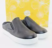 YellowBox Womens Malida Slip On Mules Size 7 M Black faux leather upper NEW