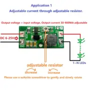 DC 6-25V 20W Adjustable LED Driver PWM Controller DC-DC Step-down Constant NEW