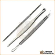 Professional Acne Removal Set Blackhead Pimple Blemish Comedone Extractors New
