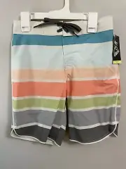 NEW Art Class Target Multi Color Striped Swim Suit Bottoms Shorts Boys size 12