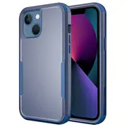 For Apple iPhone 13 Mini 3in1 Case Drop Resistant Defender Tradies Hybrid Armor Heavy Duty Rugged Shockproof Tough Cover (Navy Blue)