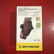 (NEW) Scosche Wireless Charging Universal Car Vent Clip Mount VQ2M