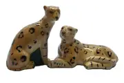 Leopard 23178 Exotic Jungle 3D Ceramic Salt & Pepper Shaker Set Tre Sorelle