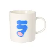 [Mirai Department Store Original] Doraemon Letter Mug [La] Japan Original white
