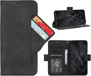 GoshukunTech Phone Cover for Google Pixel 8 5G,for Pixel 8 5G Wallet Case[ 5 Card Slots Leather Wallet ] Soft TPU Inner Case Flip Cover Stand Feature [6.2 inch]-Black
