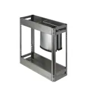 Chef Kitchen Pull-Out Cupboard Organiser - Suits 200mm Cupboard - With Knife Block