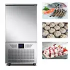 Wixkix Commercial 10 Trays Blast Freezer Blast Chiller for Bread Gelato Seafood