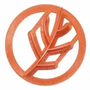 FALL LEAF DESIGN PATTERN CONCHA CUTTER MEXICAN SWEET BREAD STAMP MADE USA PR4623