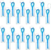 1000 Pcs Floss Threaders for Braces, Bridges, and Implants Dental Threader, Multifunctional Nylon Loop Design for Your Teeth, Pack of 20 (Blue)