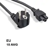 [Lot10] 6Ft EU Europe 3 Prong Notebook Power Cord IEC60320 C5 to 90° Angled CEE