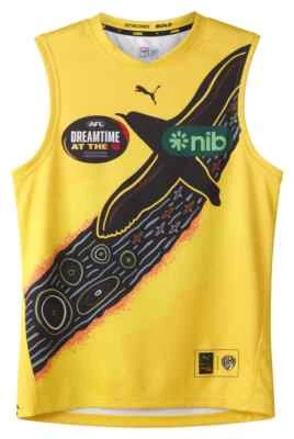 Richmond Tigers 2025 AFL Kids Indigenous Dreamtime Guernsey Sizes 6-16 BNWT