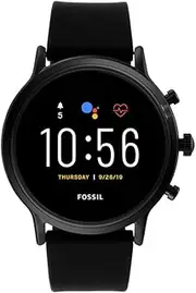 [FOSSIL] Gen 5 Carlyle Stainless Steel Touchscreen Smartwatch with Speaker, Heart Rate, GPS, Contactless Payments, and Smartphone Notifications