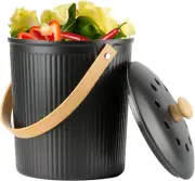 Countertop Compost Bin, Compost Bin Kitchen with Lid, Made of Sustaina